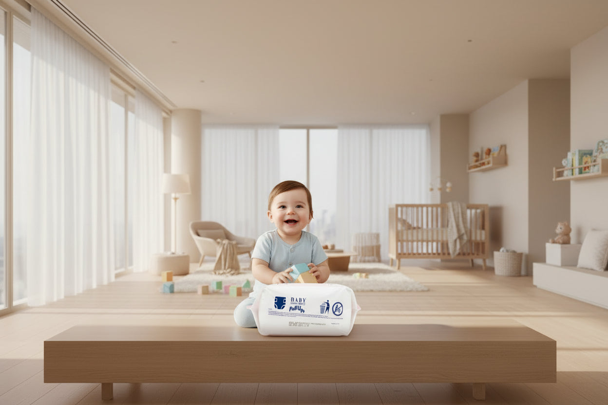 Premium Pull-Up Baby Diapers – Ultra Soft, Leak Protection, Stretch Fit Training Pants