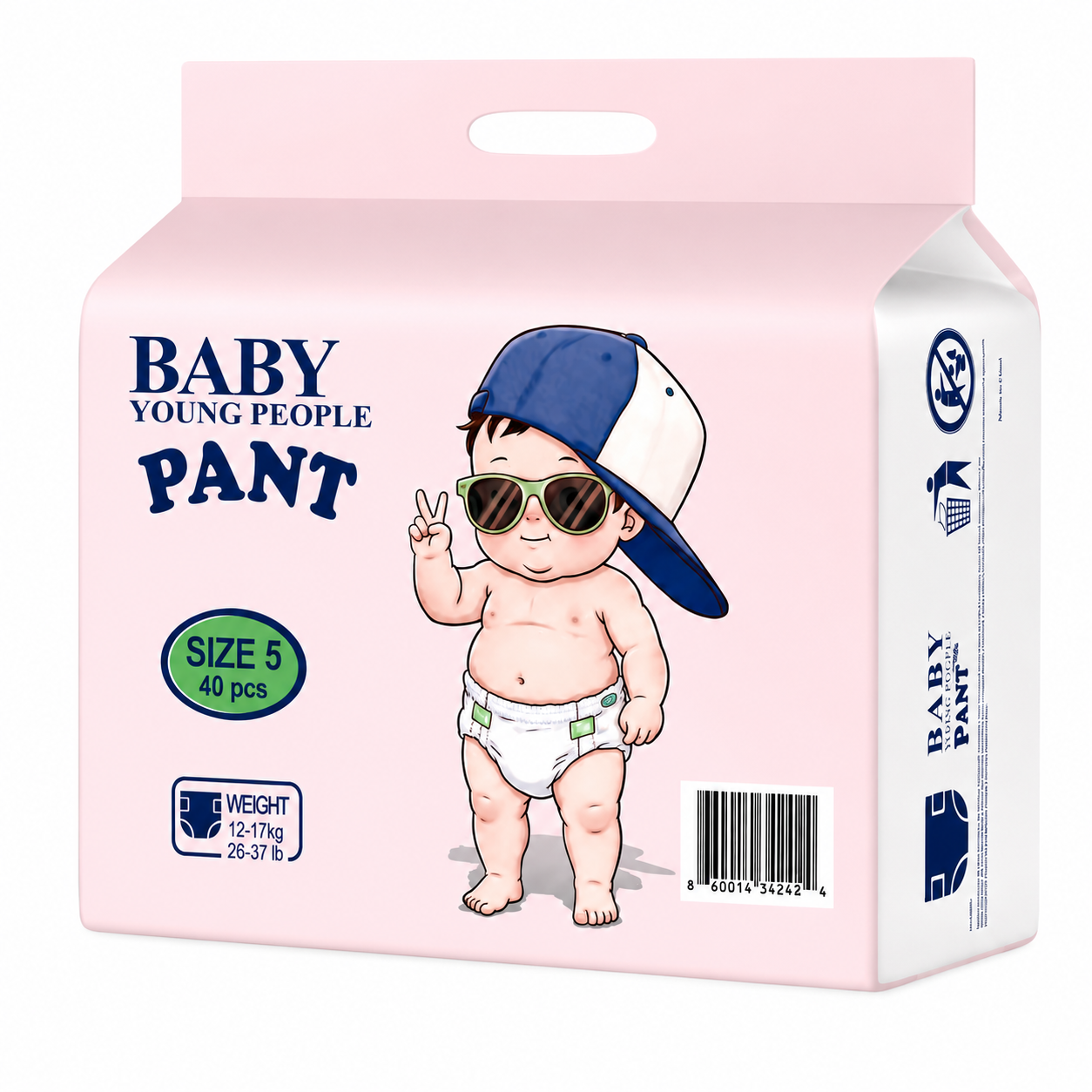 Premium  Baby Diapers pants– Ultra Soft, Leak Protection, Stretch Fit Training Pants