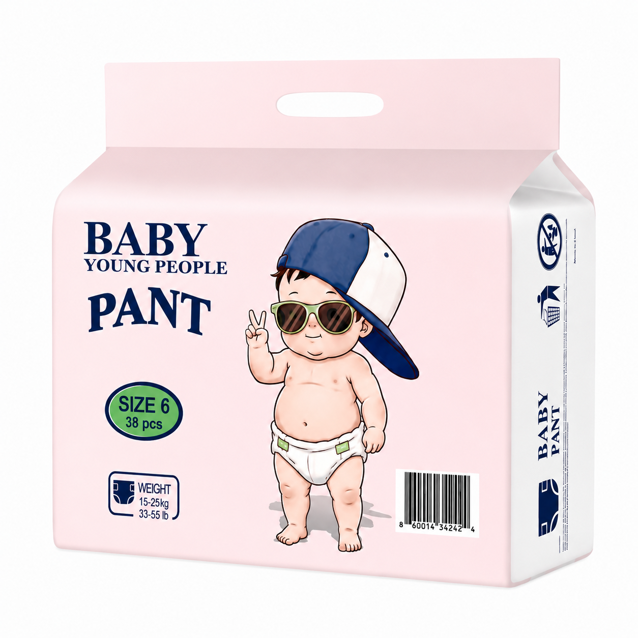 Premium  Baby Diapers pants– Ultra Soft, Leak Protection, Stretch Fit Training Pants