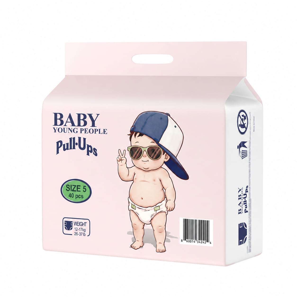 Premium Pull-Up Baby Diapers – Ultra Soft, Leak Protection, Stretch Fit Training Pants