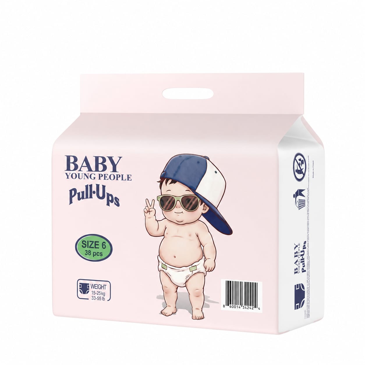 Premium Pull-Up Baby Diapers – Ultra Soft, Leak Protection, Stretch Fit Training Pants